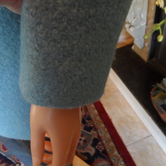 New Ann Taylor Sky Blue Wool Blend Pea Coat Size PL - Picture 11 of 16